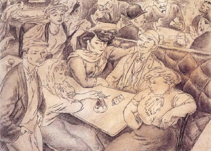 Jules Pascin Happiness in the cafe France oil painting art